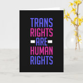 Transrechten zijn mensenrechten - Transgender Kaart (Gele Bloem)