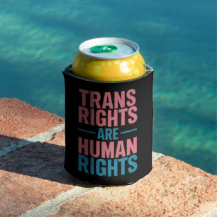 Transrechten zijn mensenrechten Transgender Pride Blikjeskoeler