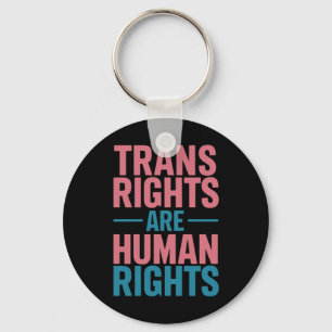 Transrechten zijn mensenrechten Transgender Pride Sleutelhanger