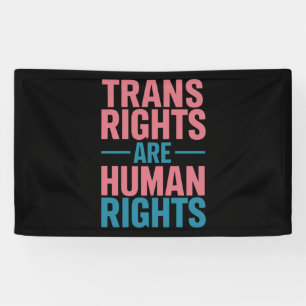 Transrechten zijn mensenrechten Transgender Pride Spandoek
