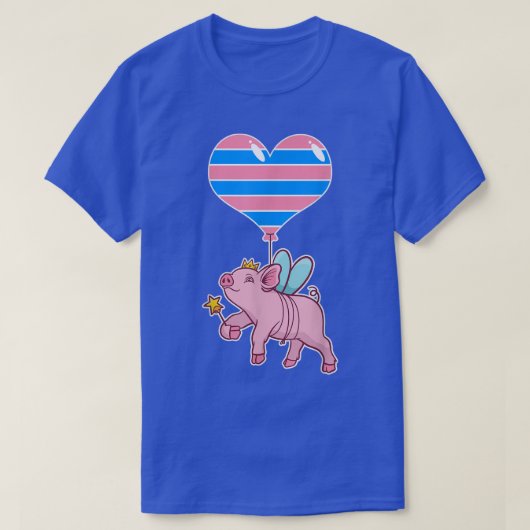 Transseual Pig Fairyseual IdentityNonbinary Love T-shirt (Design voorkant)