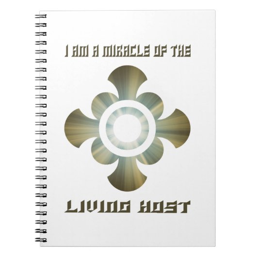 Transsubstantiatie in de Heilige Eucharistie Notitieboek (Voorkant)