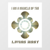 Transsubstantiatie in de Heilige Eucharistie Raamsticker (Vel)