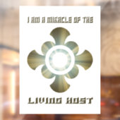 Transsubstantiatie in de Heilige Eucharistie Raamsticker (Vel 2)