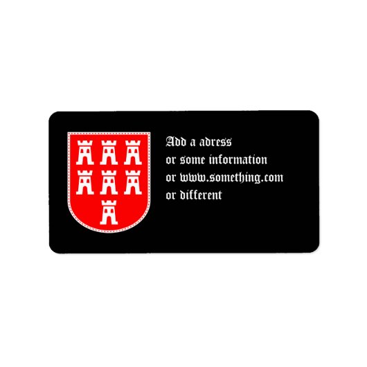 Transsylvaans Saksisch Wapen Etiket (Voorkant)