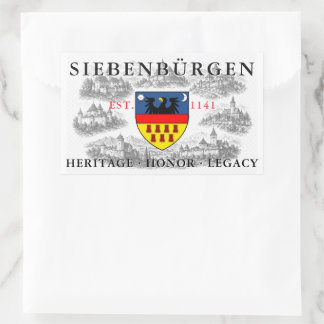 Transsylvaanse Saksische Wapen Rechthoekige Sticker
