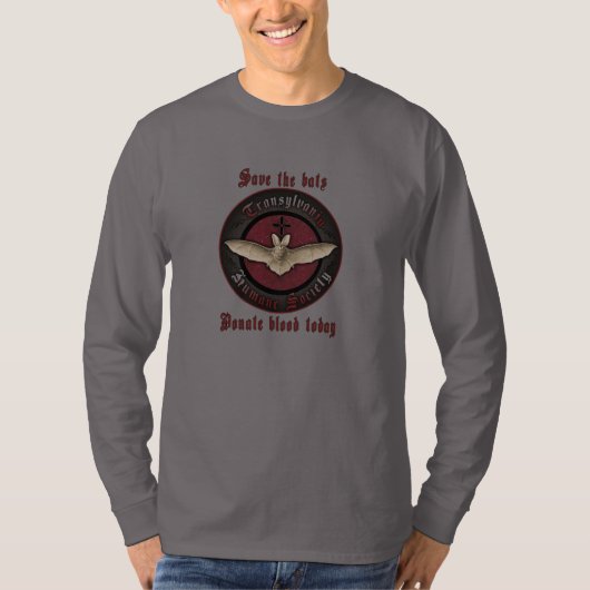 Transsylvania Humane Society Vampire Bat shirt (Voorkant)