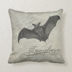Transsylvanië 1897 Bat Collage Pillow Halloween Kussen