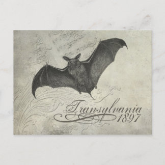 Transsylvanië 1897 Bat Collage Post Card Halloween Briefkaart