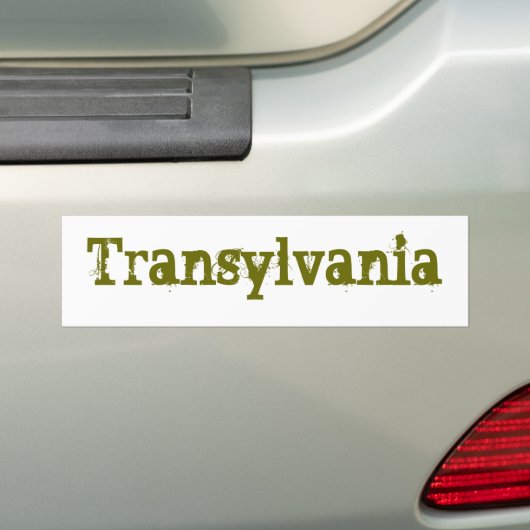 Transsylvanië Bumpersticker (Op auto)