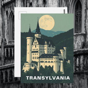 Transsylvanië Roemenië Kasteel Retro Vintage Gotis Briefkaart