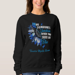 Transverse Myelitis Awareness Blue Ribbon Sunflowe Trui