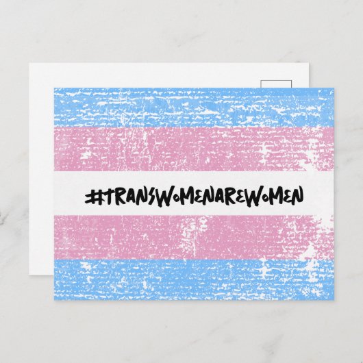 #TRANSWOMENAREWOMEN BRIEFKAART (Voorkant / Achterkant)