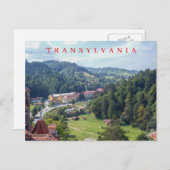 Transylvania Bran panoramisch uitzicht briefkaart (Voorkant / Achterkant)