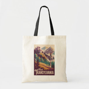 Transylvania Landschap Illustratie Reis Kunst Tote Bag