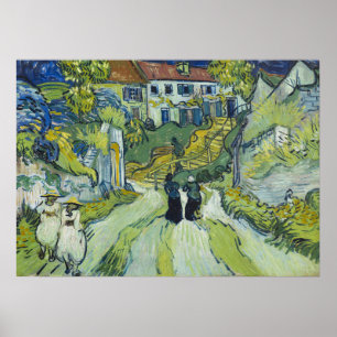 Trap bij Auvers door Vincent van Gogh Poster