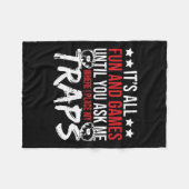 Trap Hunter Stuff Tools Trapping Gear Coyote Trapp Fleece Deken (Voorkant (Horizontaal))