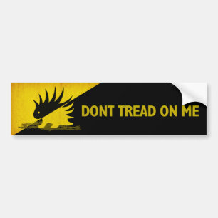 Trap me niet, Stekelvarken Bumpersticker