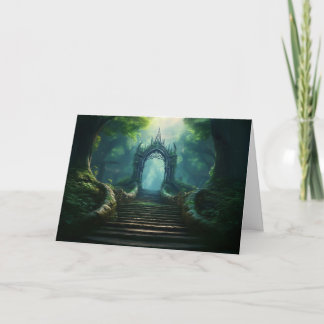 Trap naar de oude poort in Enchanted Forest Kaart