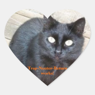 Trap-Neuter-Return-hartstickers Hart Sticker