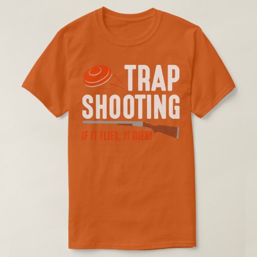 Trap Shooter Sport Clay Pigeon Rifle Shooter T-shirt (Design voorkant)