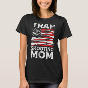 Trap Shooting Mam Pistool Rights American Flag Moe T-shirt