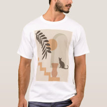 Trap Vaas Kat, Boho Abstract Geometrische Kunst