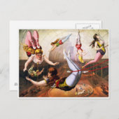 Trapeze artiesten briefkaart (Voorkant / Achterkant)