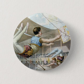 Trapeze artiesten ronde button 5,7 cm