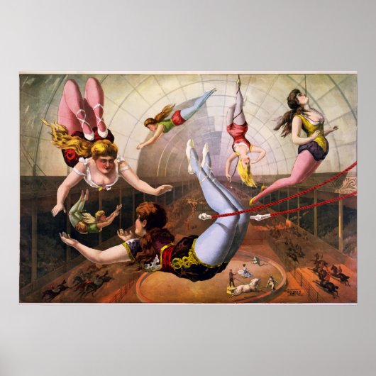 Trapeze Artist Circus Poster (Voorkant)