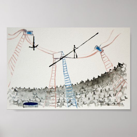 trapeze kunstenaar poster (Voorkant)