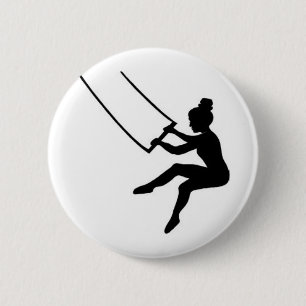 trapeze kunstenaar ronde button 5,7 cm