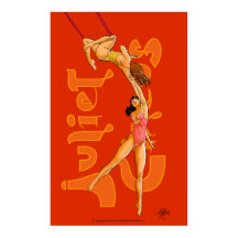 Trapeze kunstenaars acats Juliet Circus