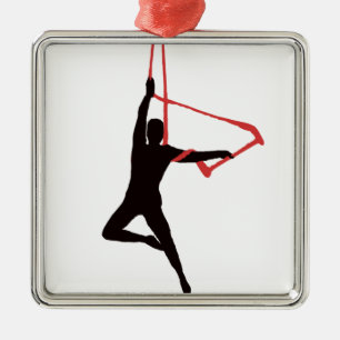 Trapeze Swing Aerialisten Metalen Ornament