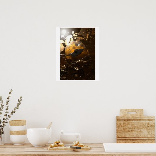 Trappé dans une affiche en ambre (Cuisine)