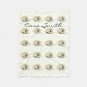 trappenaanhangwagen zigeunercaravan fleece deken (Voorkant)