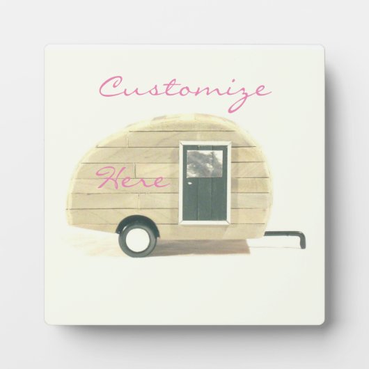 trappenaanhangwagen zigeunercaravan fotoplaat (Voorkant)