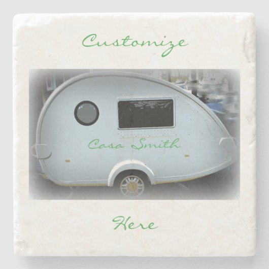  trappencaravan Thunder_Cove Stenen Onderzetter (Voorkant)