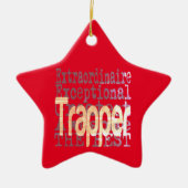 Trapper Extraordinaire Keramisch Ornament (Voorkant)