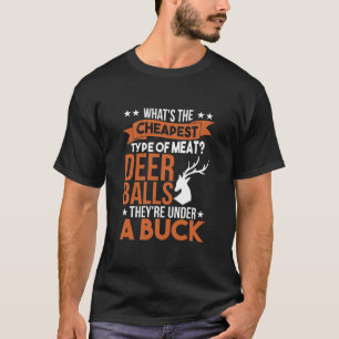 Trapper Hunter Deer Shooting Shed Antler T-shirt