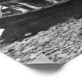 Trapper in Canoe met huiden en honden Alaska Poster (Hoek)