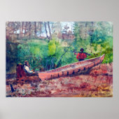 Trappers Resting Winslow Homer 1874 Poster (Voorkant)