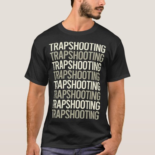 Trapshooting Trap Shooting Clay Doel Schieten T-shirt (Voorkant)