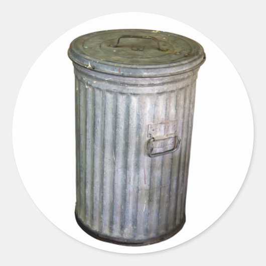 trash bin ronde sticker (Voorkant)