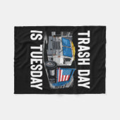 Trash Day is dinsdag de verkiezing van het Amerika Fleece Deken (Voorkant (Horizontaal))