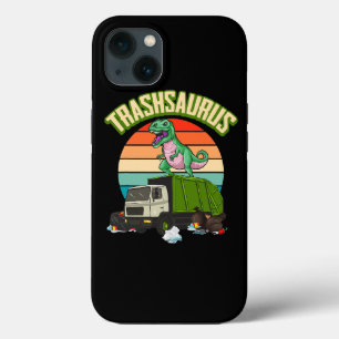 Trash Dinosaur Recyclen Trash Truck iPhone 13 Hoesje