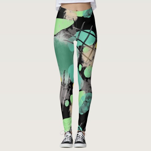 Trash Dive Modern Abstract Leggings (Voorkant)