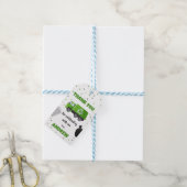 Trash Garbage Truck Birthday Dank je Label Cadeaulabel (Met Touw)