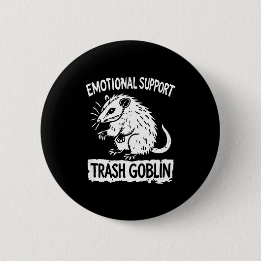 Trash Goblin Ssum Emotional Suprt Funny Meme  Ronde Button 5,7 Cm (Voorkant)