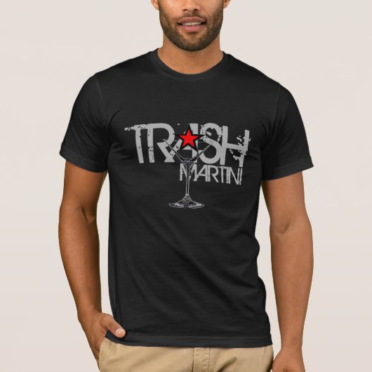 TRASH Martini Silver Logo T-shirt (Voorkant)